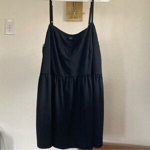 Y2K Torrid Black Lace Trim Babydoll Cami Top Size 4